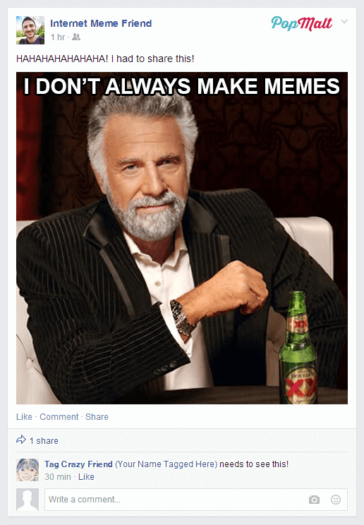 Annoying Facebook Friends: Internet Meme Friend